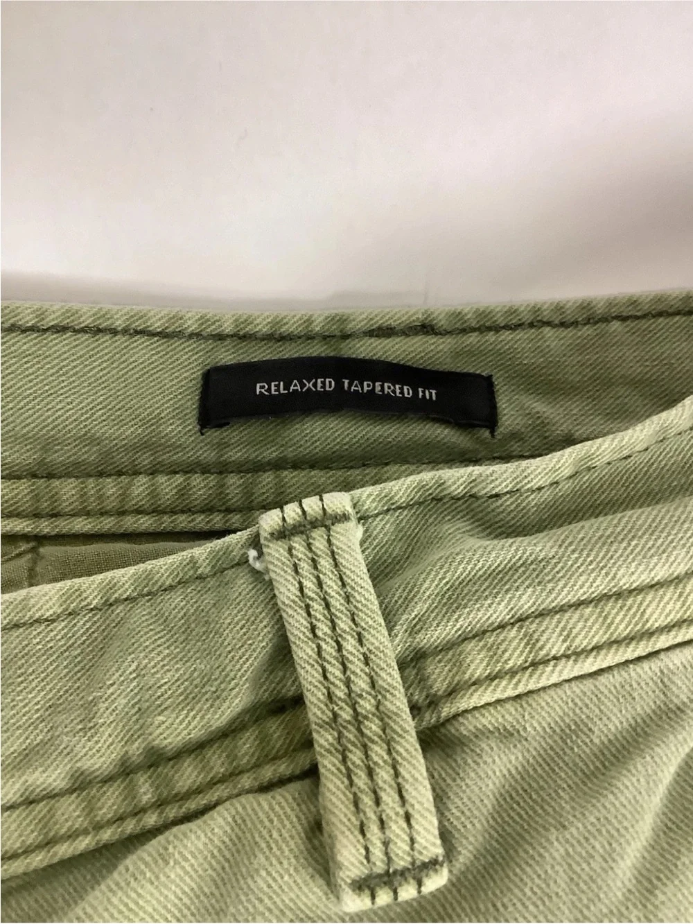 Banana Republic Men's Sz 38R Relaxed Tapered Fit Denim Green Pants 30